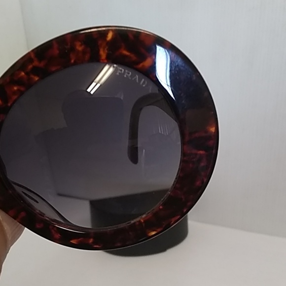 Prada woman sunglasses SPR 27QS PDN-2AD1 round - Picture 2 of 8